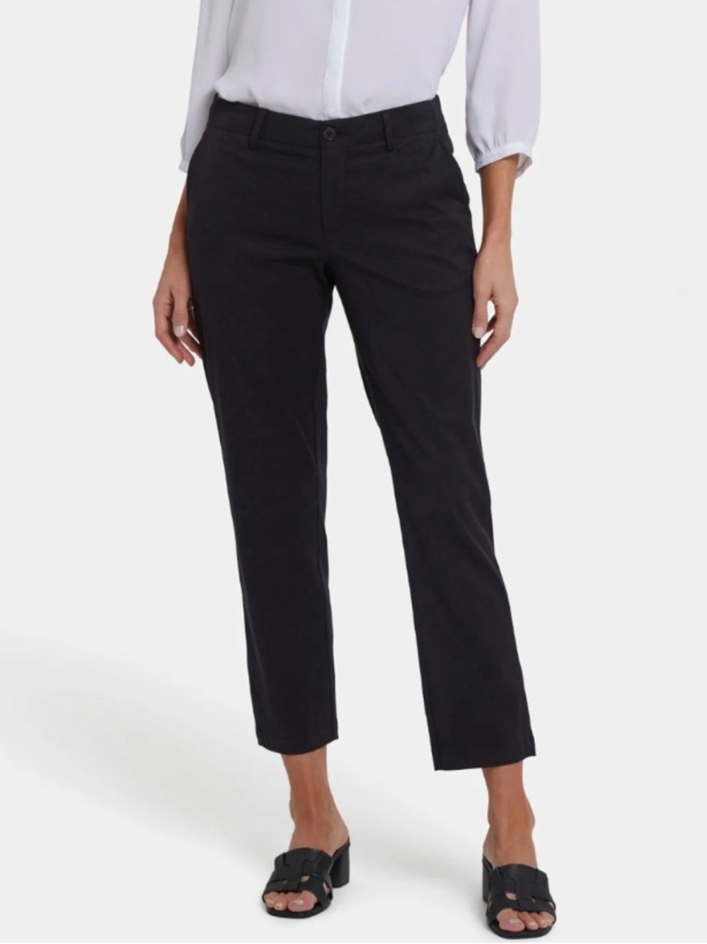 NYDJ Easy-Fit Ankle Trouser Black dress Pants NWT size medium MCTT9109